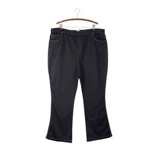 PajamaJeans Black Pull On High Waisted Bootcut Jeans Pajama Jeans Womens 3X